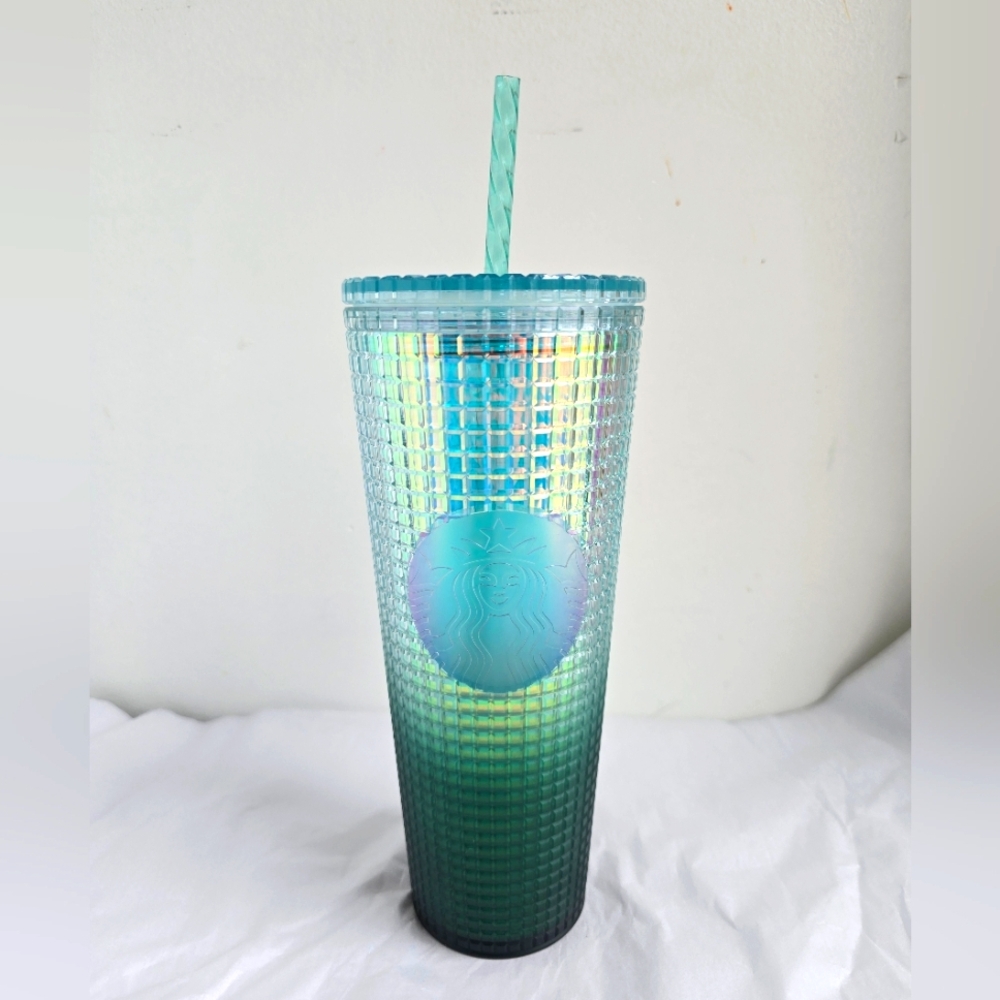 Starbucks Ombre Green Grid Venti Tumbler